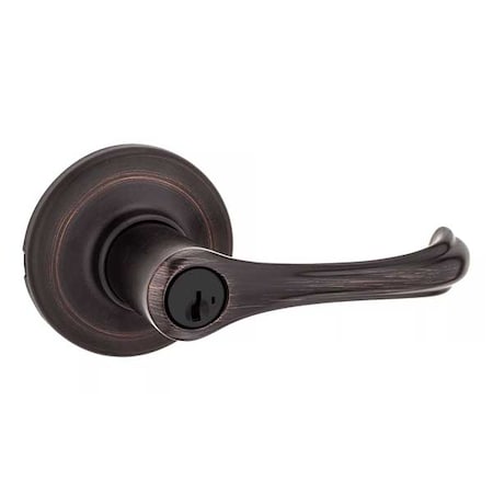 Kwikset 409DNL - Commercial Dorian Lever - 11 - Venetian Bronze - SmartKey Technology - Entrance - KWS-409DNL-11P-SMT-2-3-4NFL
